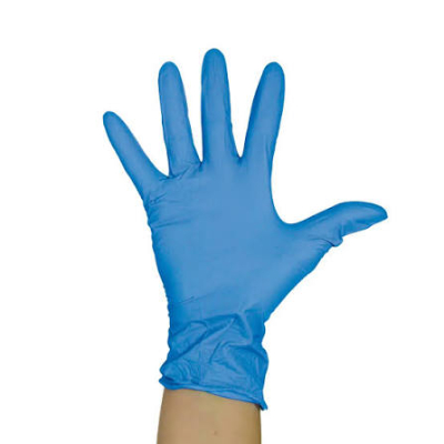Blue vinyl gloves large 100pk